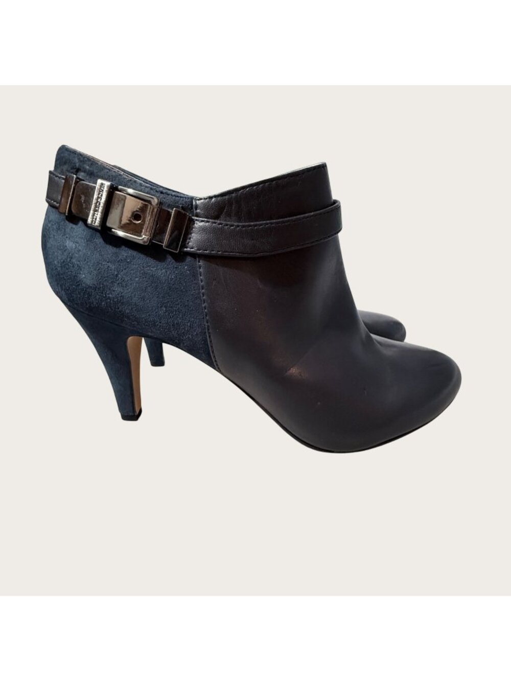 Vince Camuto Vanny Ankle Boots Booties Navy Blue Womens Size 10M New